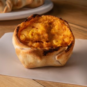 Canastita de calabaza, choclo y queso