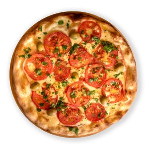 Pizza napolitana con jamón