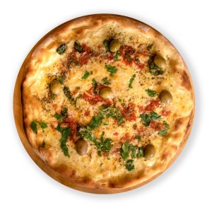 Pizza de muzzarella a la provenzal