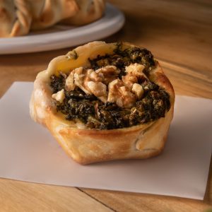 Canastita de roquefort, apio y nuez